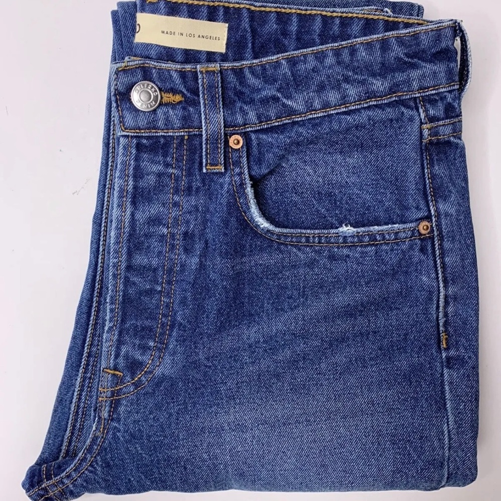GRLFRND Karolina High Rise Straight Crop Made In LA Size 27 (Revolve)